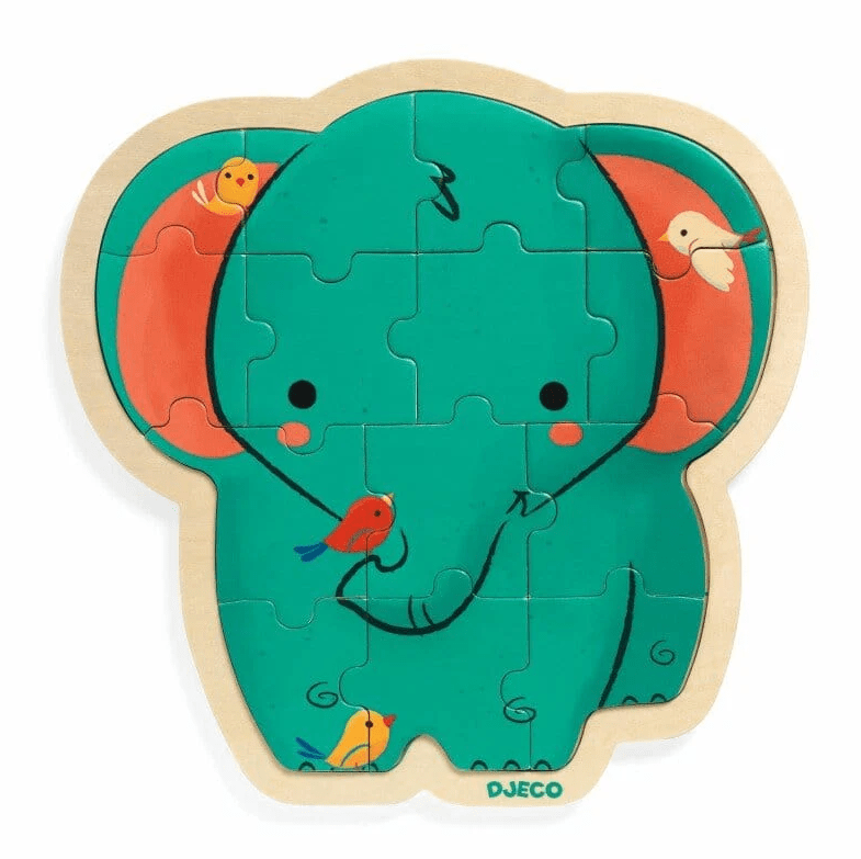 Puzzle Elefante Madera 24 piezas - Djeco2