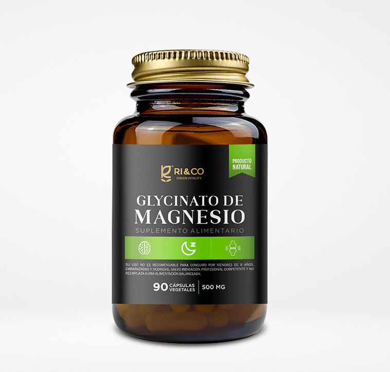GLYCINATO de MAGNESIO -  90 caps x 500mg - RI&CO1