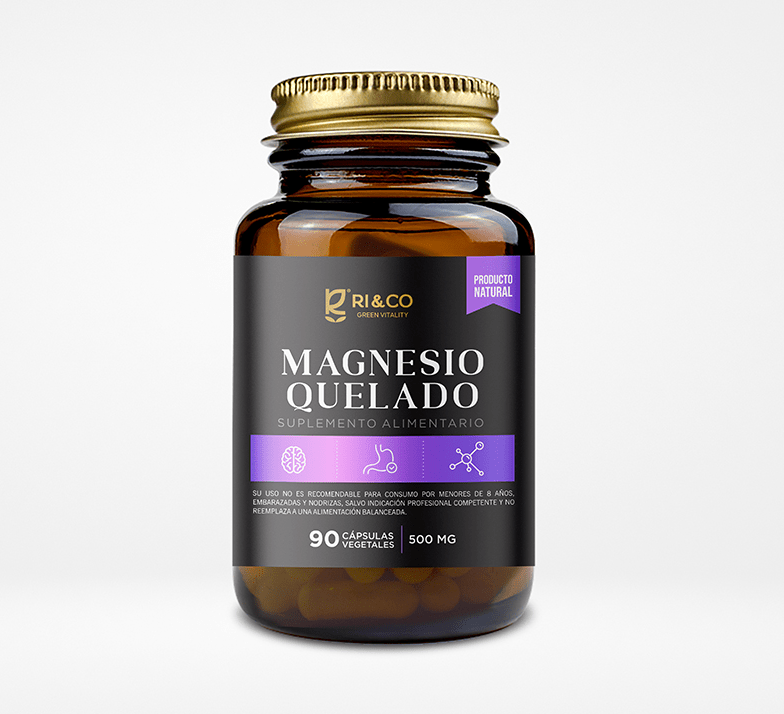 MAGNESIO QUELADO - 90 caps x 500mg - RI&CO1