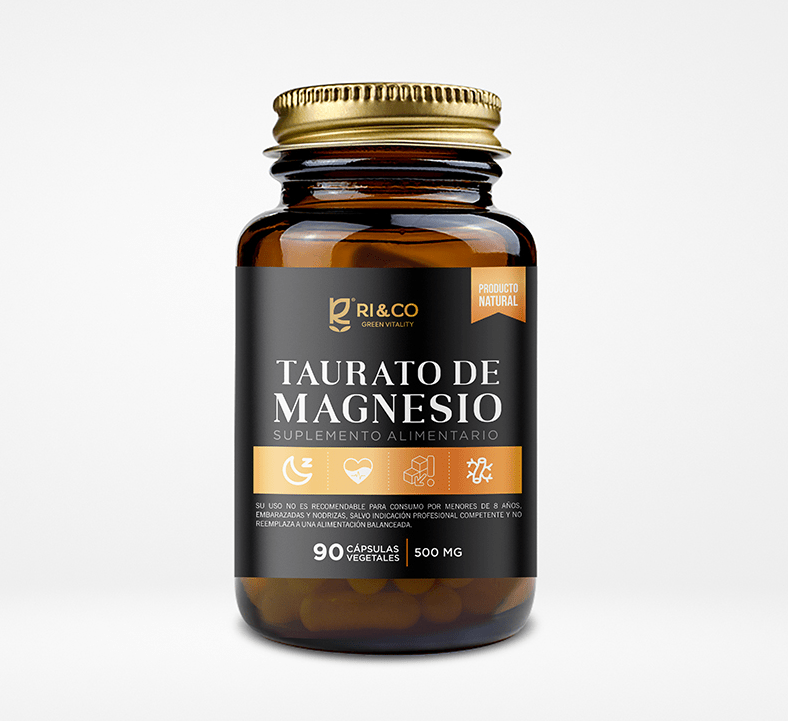 TAURATO MAGNESIO - 90 caps x 500mg - RI&CO1