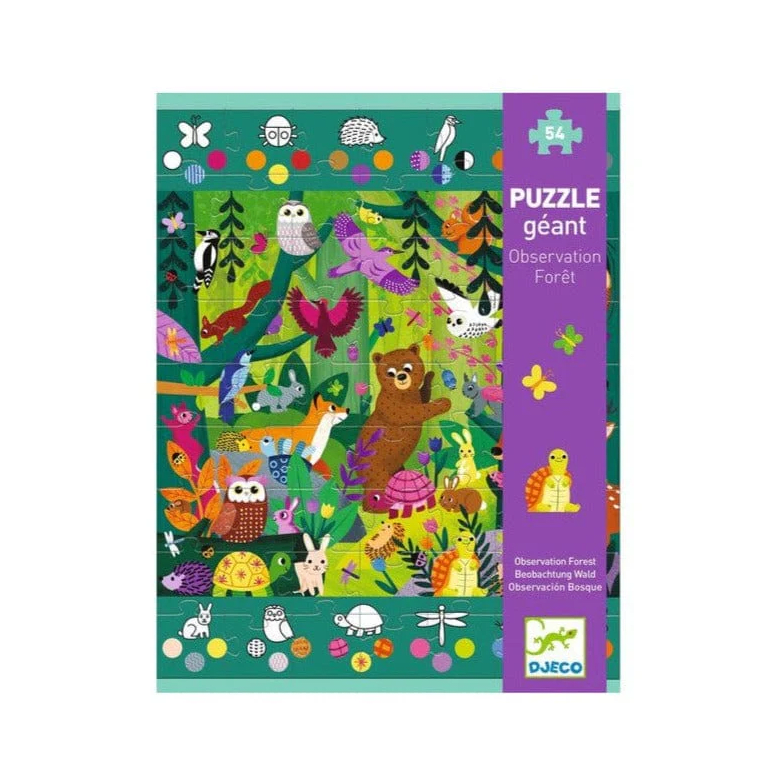Puzzle Observación gigante El bosque 54 Piezas - Djeco1