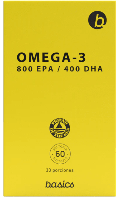 OMEGA-3 - (800 EPA- 400 DHA) - 60 caps - Basics Nutrition2
