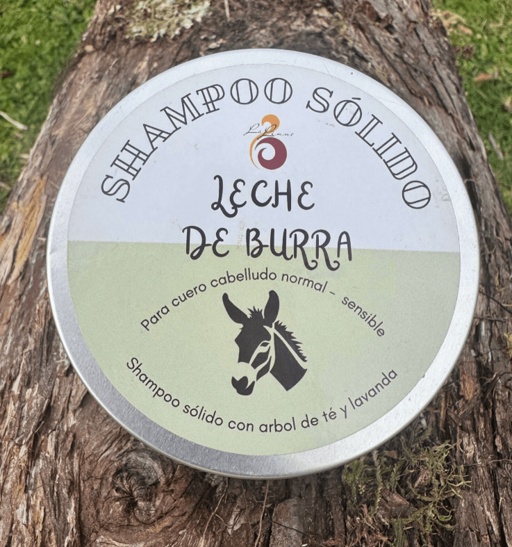 SHAMPOO SOLIDO con LECHE DE BURRA - 80 g - La Linne1