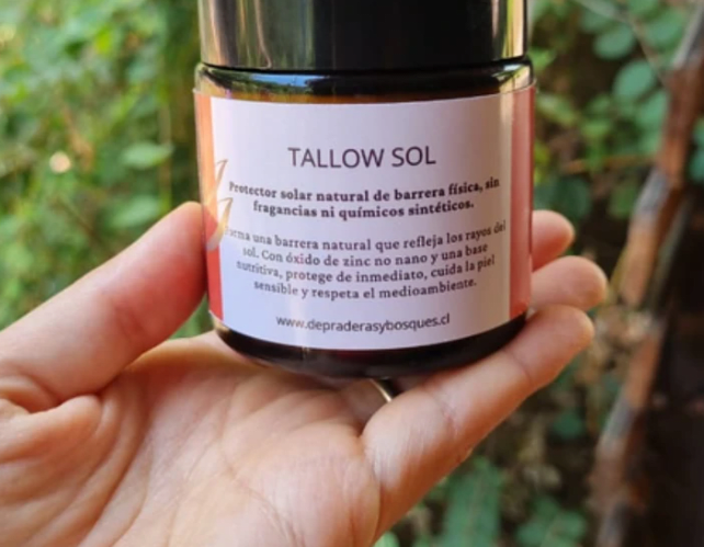 CREMA TALLOW SOL - Protector Solar de Barrera Fisica - 100 ml - De Praderas y Bosques2