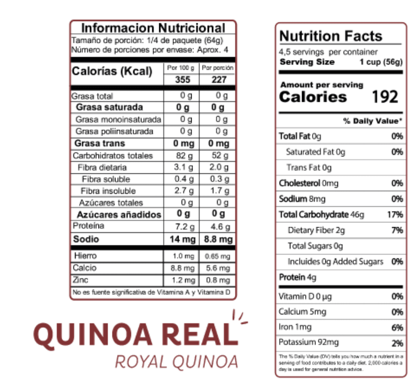 PASTA de QUINOA Real - SPAGHETTI - 250g - El Dorado2