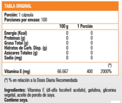 VITAMINA E 400 UI - 100 soft esp - Sundown2