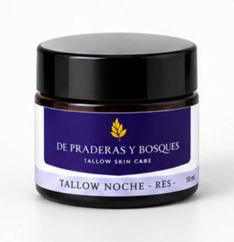 CREMA MINI FACIAL TALLOW NOCHE - VACUNO - 10 ml - De Praderas y Bosques1