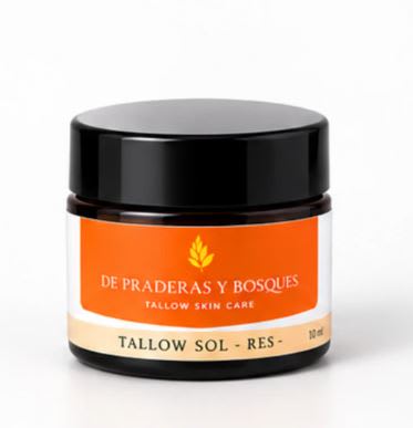 CREMA MINI FACIAL TALLOW SOL - VACUNO - 10 ml - De Praderas y Bosques1