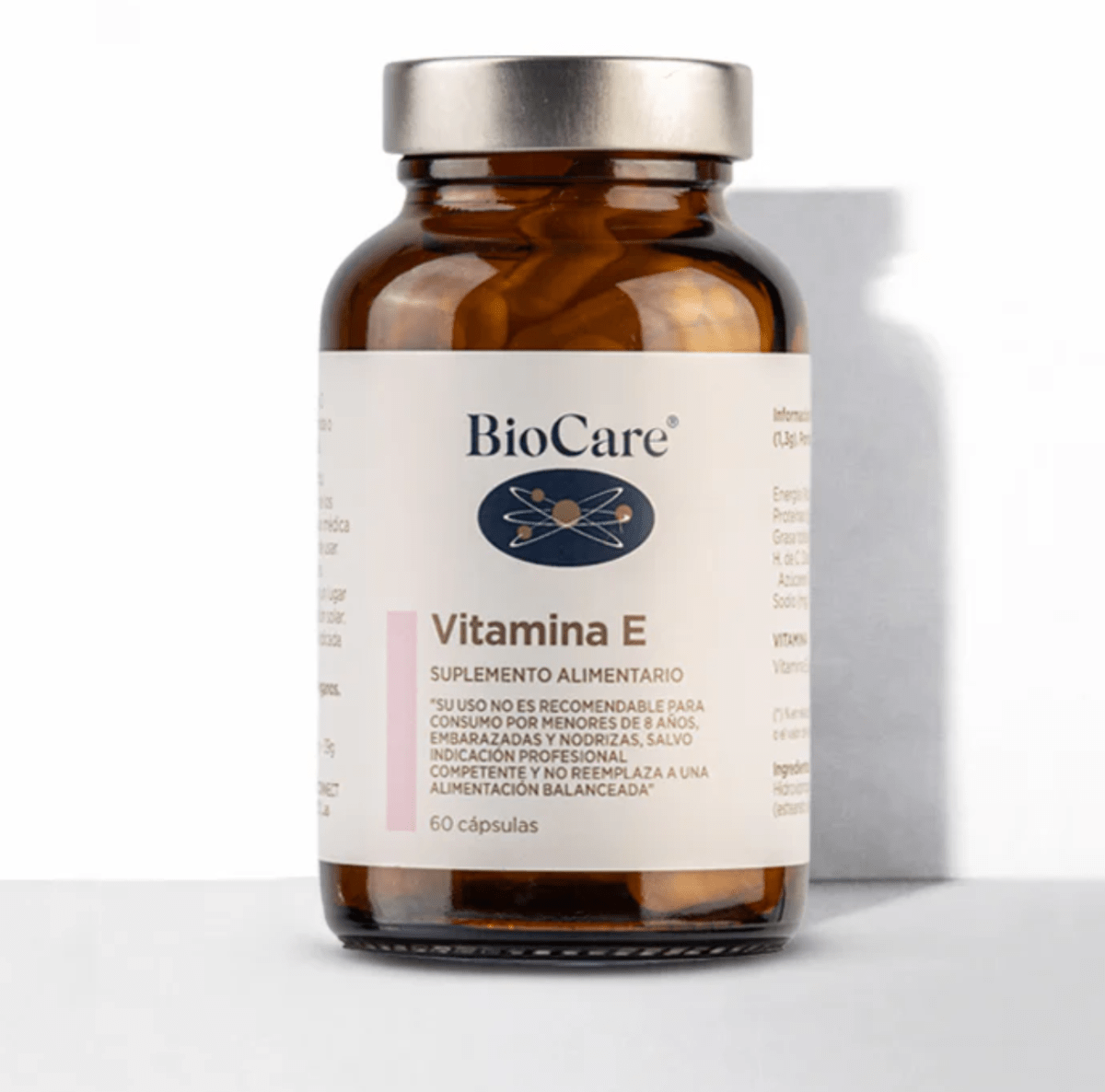 VITAMINA E - 60 Cápsulas - Biocare1