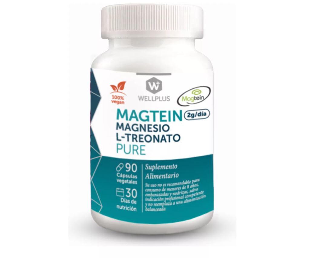 MAGTEIN PURE (MAGNESIO L-TREONATO) - 90 Cápsulas - WellPlus1