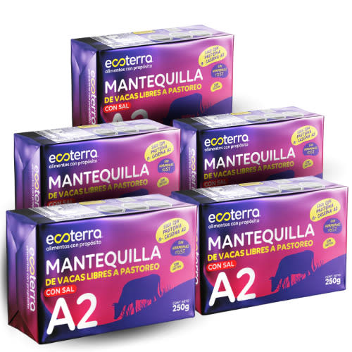 PACK 5 - MANTEQUILLA DE PASTOREO A2 CON SAL - 250G1