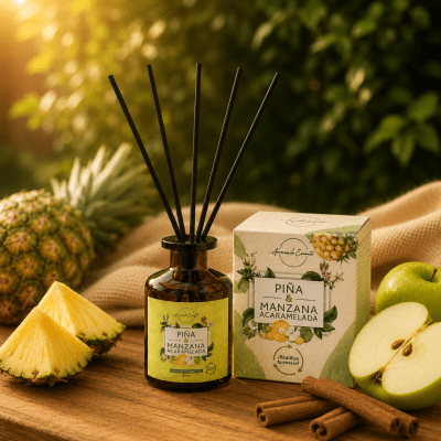 Difusor de Varillas  Piña y Manzana Acaramelada 80ml1