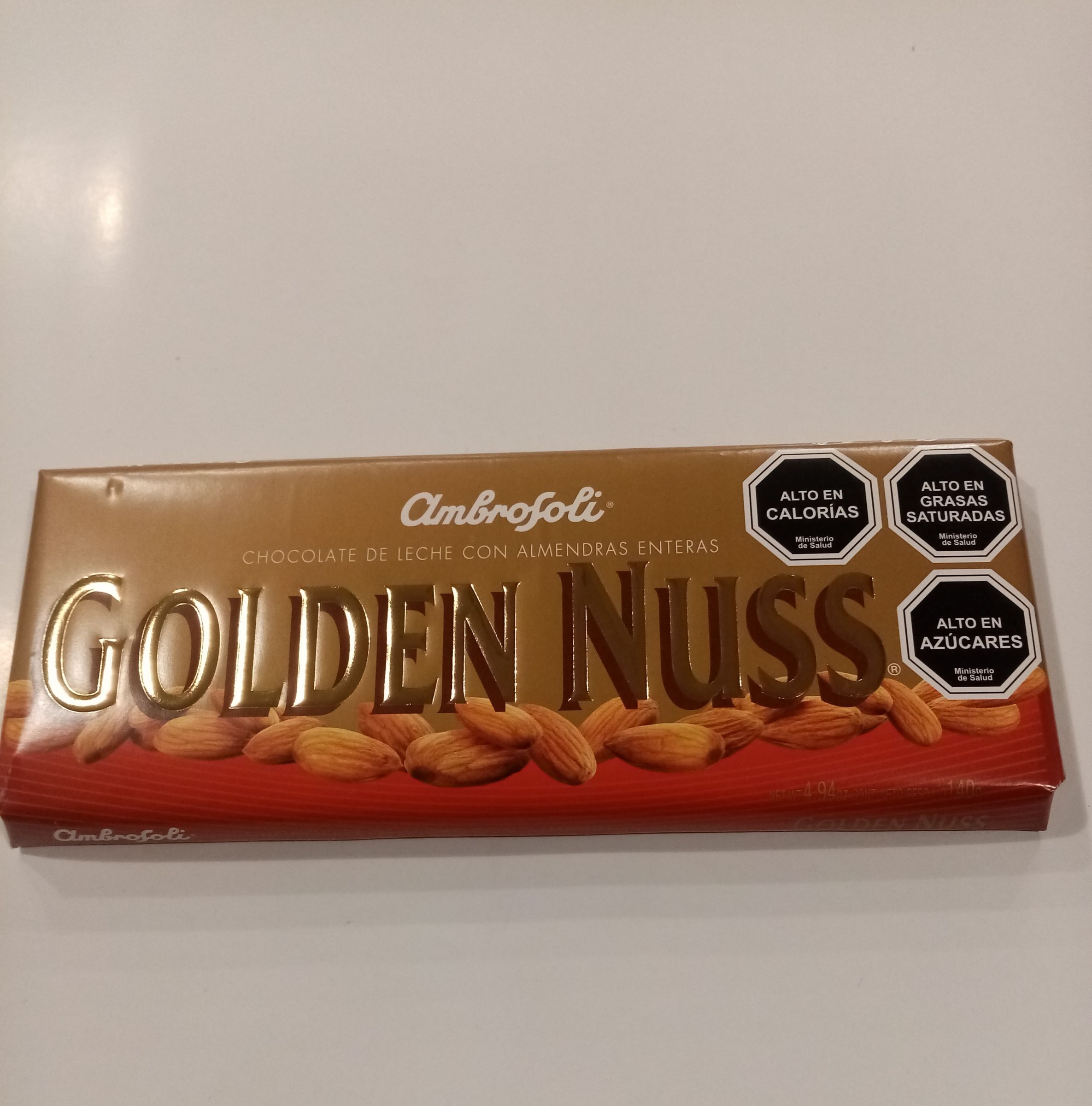CHOCOLATE GOLDEN NUSS 140GRS AldoCarla Market