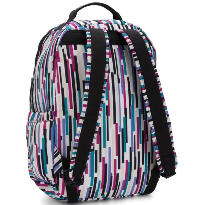 kipling striped backpack