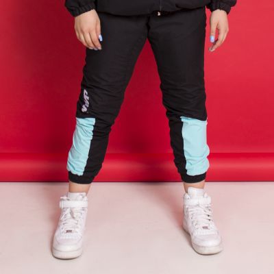 PANTALON BUZO W NEGRO / VERDE AGUA PANTALON BUZO W NEGRO / VERDE AGUA