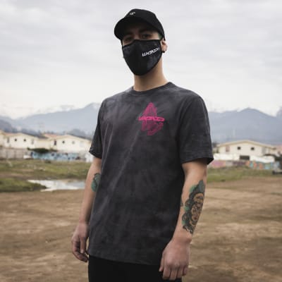 POLERA TIE DYE SMOKE BLACK POLERA TIE DYE SMOKE BLACK