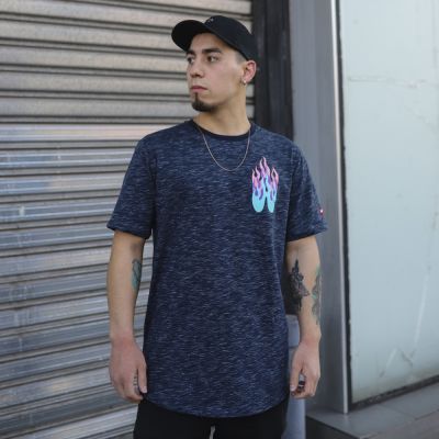 POLERA LONGFIT FLAMA AZUL MARINO POLERA LONGFIT FLAMA AZUL MARINO