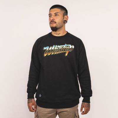 POLERON POLO WHATUP CHROMO NEGRO POLERON POLO WHATUP CHROMO NEGRO