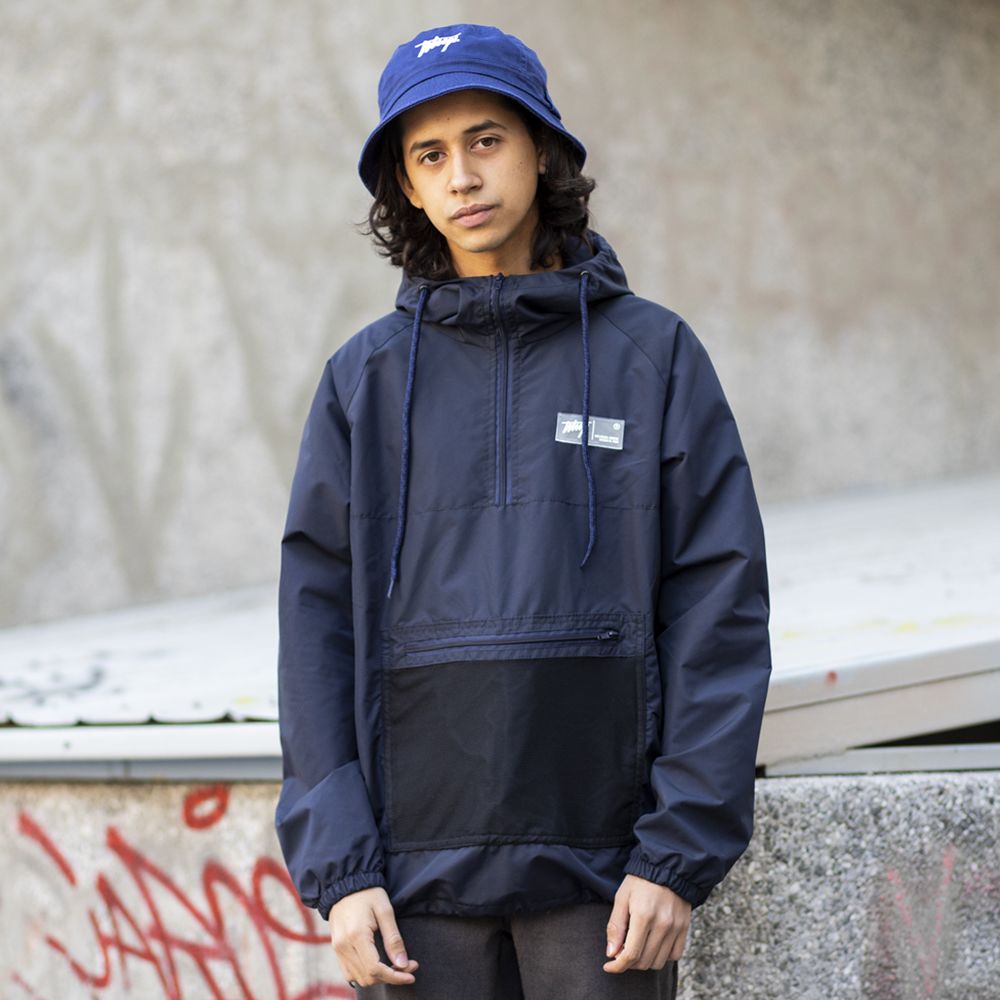 CORTAVIENTO BTS (NAVY BLUE) | WHAT UP STREET WEAR
