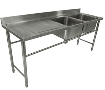 LAVAFONDOS 2 TACHOS ACERO INOXIDABLE ECOBECK