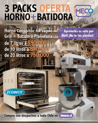PACK HORNO CONVECTOR + BATIDORA DE 7 LITROS