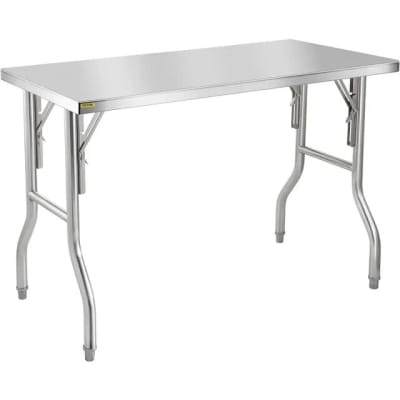 MESA PLEGABLE DE TRABAJO ACERO INOXIDABLE