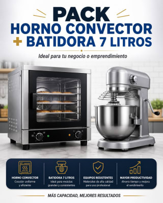 OFERTA HORNO CONVECTOR + BATIDORA PLANETARIA