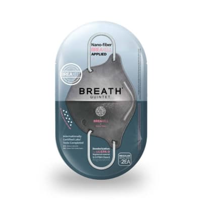 MASCARILLA BREATHSILVER QUINTET GRIS (PACK 2 UNIDADES) MASCARILLA BREATHSILVER QUINTET GRIS (PACK 2 UNIDADES)