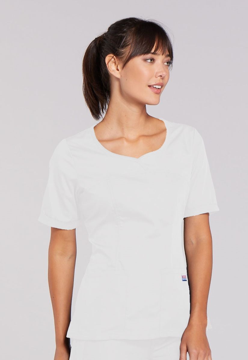 TOP LISO CHEROKEE 4746 WHTW ALL SCRUBS Uniformes Clínicos