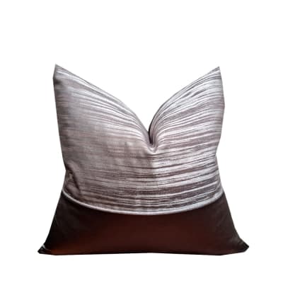 COJIN GRIS Y PLATA JASPEADO Y NEGRO SOLIDO SATINADO COJIN GRIS Y PLATA JASPEADO Y NEGRO SOLIDO SATINADO