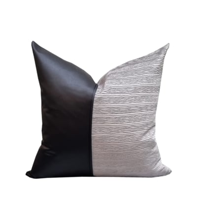 COJIN PLUMAS NEGRO MITAD GRIS COJIN PLUMAS NEGRO MITAD GRIS