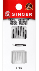 AGUJAS OJO NEGRO CREWEL-BORDADO 2 (6UN)