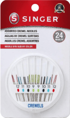 RUEDA AGUJAS OJO COLOR CREWEL SURTIDAS (24UN)
