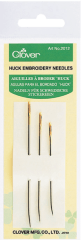 3AGUJAS P/BORDAR PTA CURVA HUCK 0