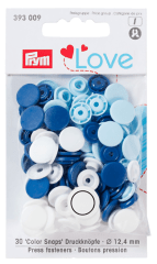 BROCHE PRES. PRYM LOVE 12,4MM AZ/CEL/BLCO