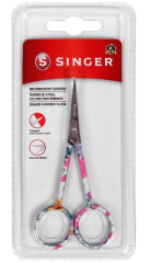 TIJERA BORDAR CURVA FLORES 4