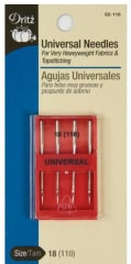 AGUJA MAQUINA UNIVERSAL 110/18 PUNTA ESTANDAR