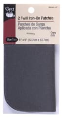 PARCHE TERMOADHESIVO GRIS (2UN)