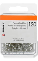 ALFILERES LARGOS BLANCOS PERLADOS 38MM (CAJA 120)