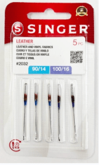 AGUJAS CUERO 5UN 90X3 100X2