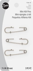 MINI ALFILER GANCHO  KILT DRITZ 38MM GRAFITO(3UN)