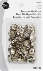 REMACHES METAL DECORATIVOS PLATA DRITZ 10MM (100UN) 2