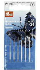 AGUJAS DE BORDAR NO. 18-24 SIN PUNTA AC. PLATEADO