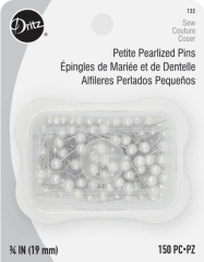 ALFILERES PERLADOS BLANCOS PETITE TAM12 (150 UN)