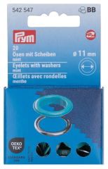 OJALES DE METAL 11MM MENTA