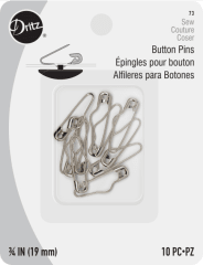 ALFILERES DE GANCHO PARA BOTONES (10UN)