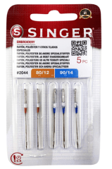 AGUJAS BORDADO 5UN 80X2 90X3