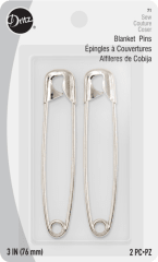 ALFILERES DE GANCHO FRAZADA 7,6CM (2UN)