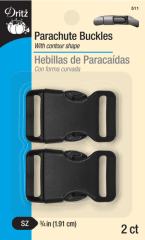 HEBILLA BOLSOS 1,91 CM (2UN) NEGRO 3
