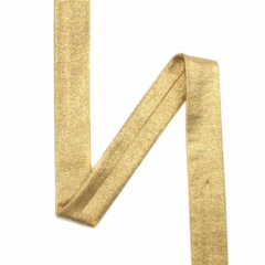 CINTA AL BIES METALIZADO 40/20MM ORO